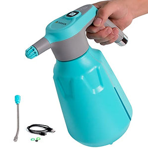 0.5 Gallon/2L Battery Powered Sprayer, T TOVIA Electric Sprayer, USB Rechargeable