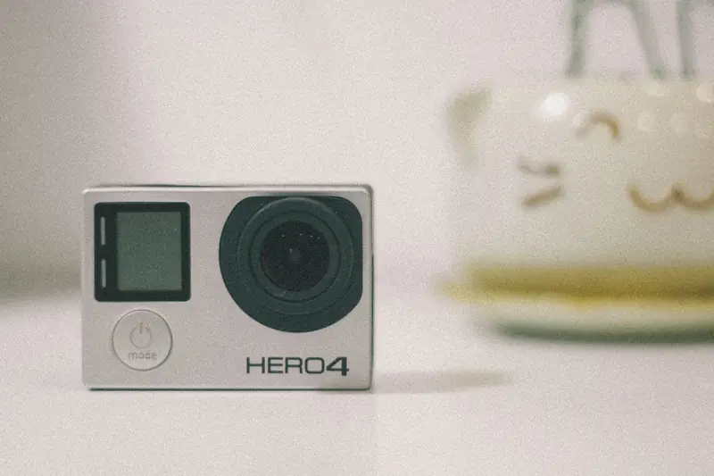 An action camera that takes a microSD card
